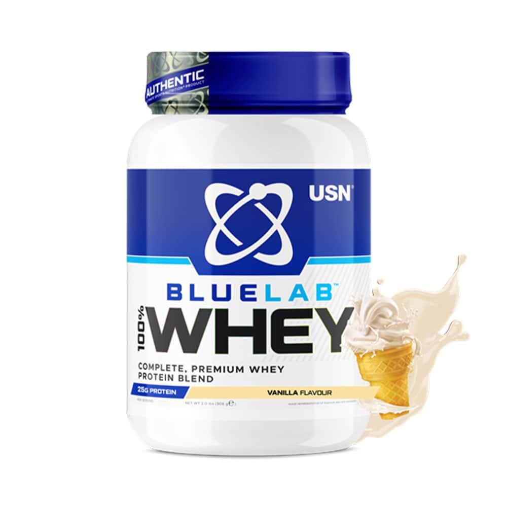USN Blue Lab Whey (908g) Vanilla - Białka - Mieszanka białek serwatkowych