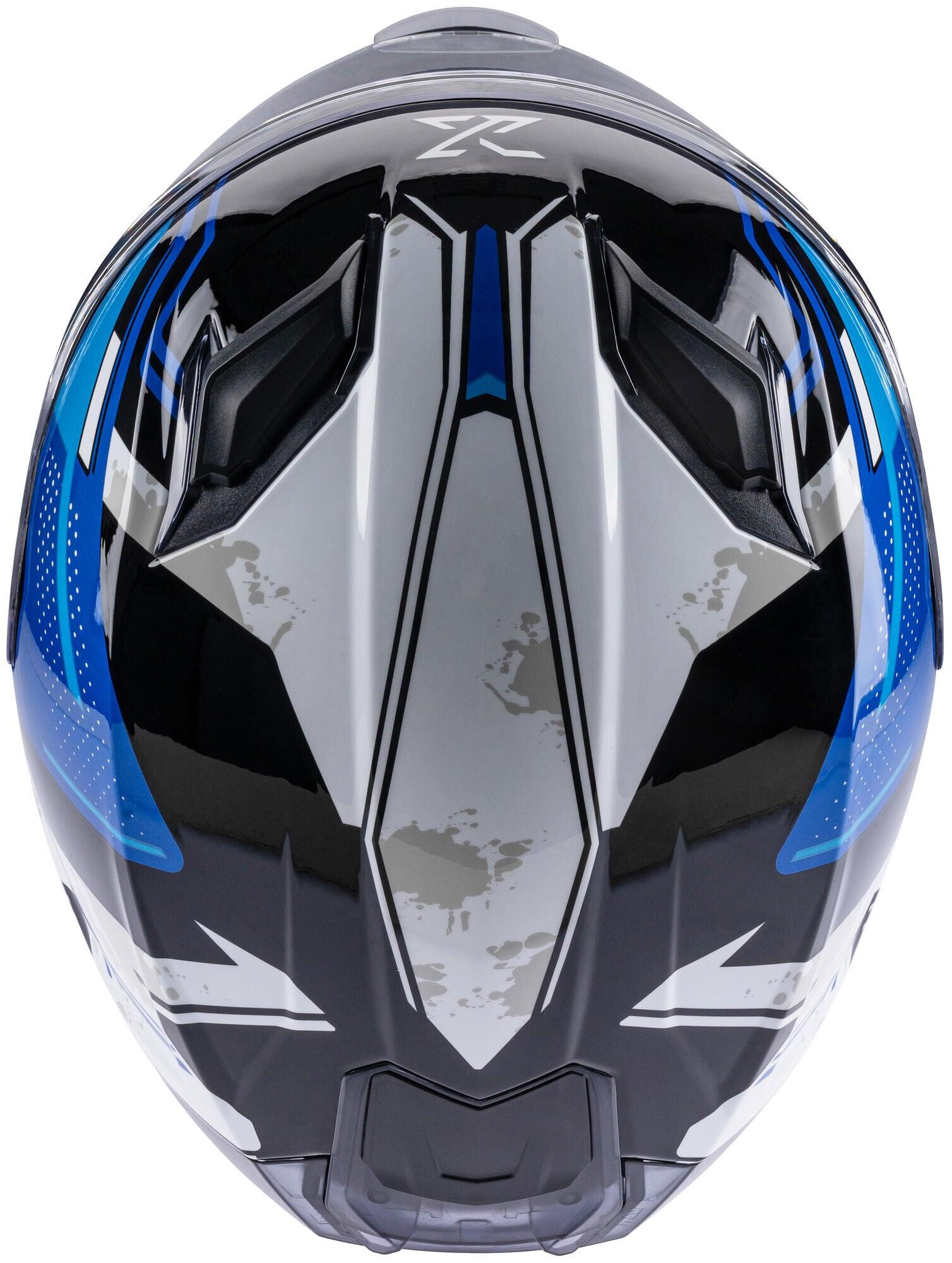 Kask integralny SPEC-X SX-82.03 R1 XXL niebieski/czarny/biały Pinlock 70