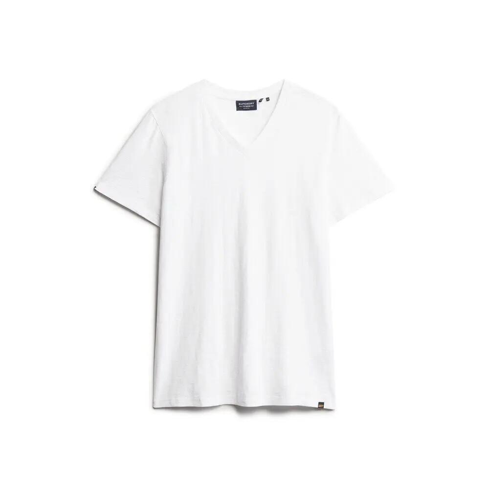T-shirt melanżowy z dekoltem w serek Superdry