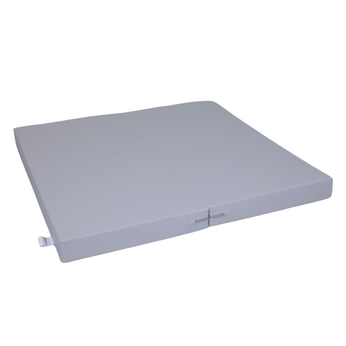 Dziecięca Materac Składany Dwuczęściowy 120x120x10 cm Satellite Szary
