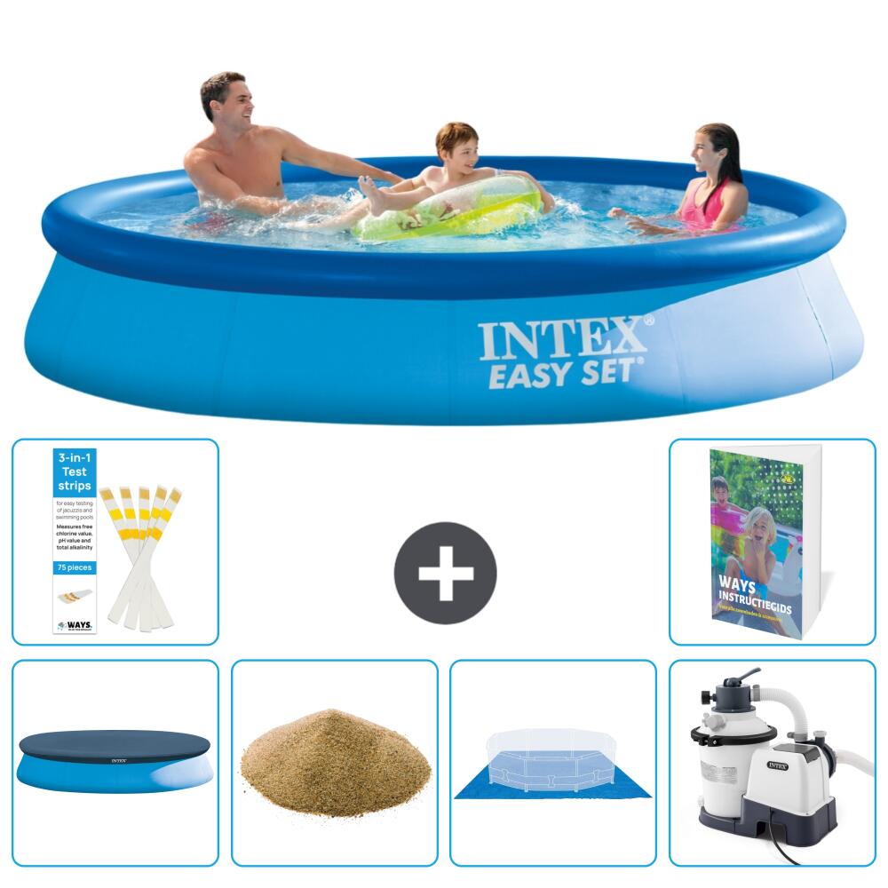 INTEX Basen Easy Set Okrągły - 366x76 cm - 7-częściowy S158