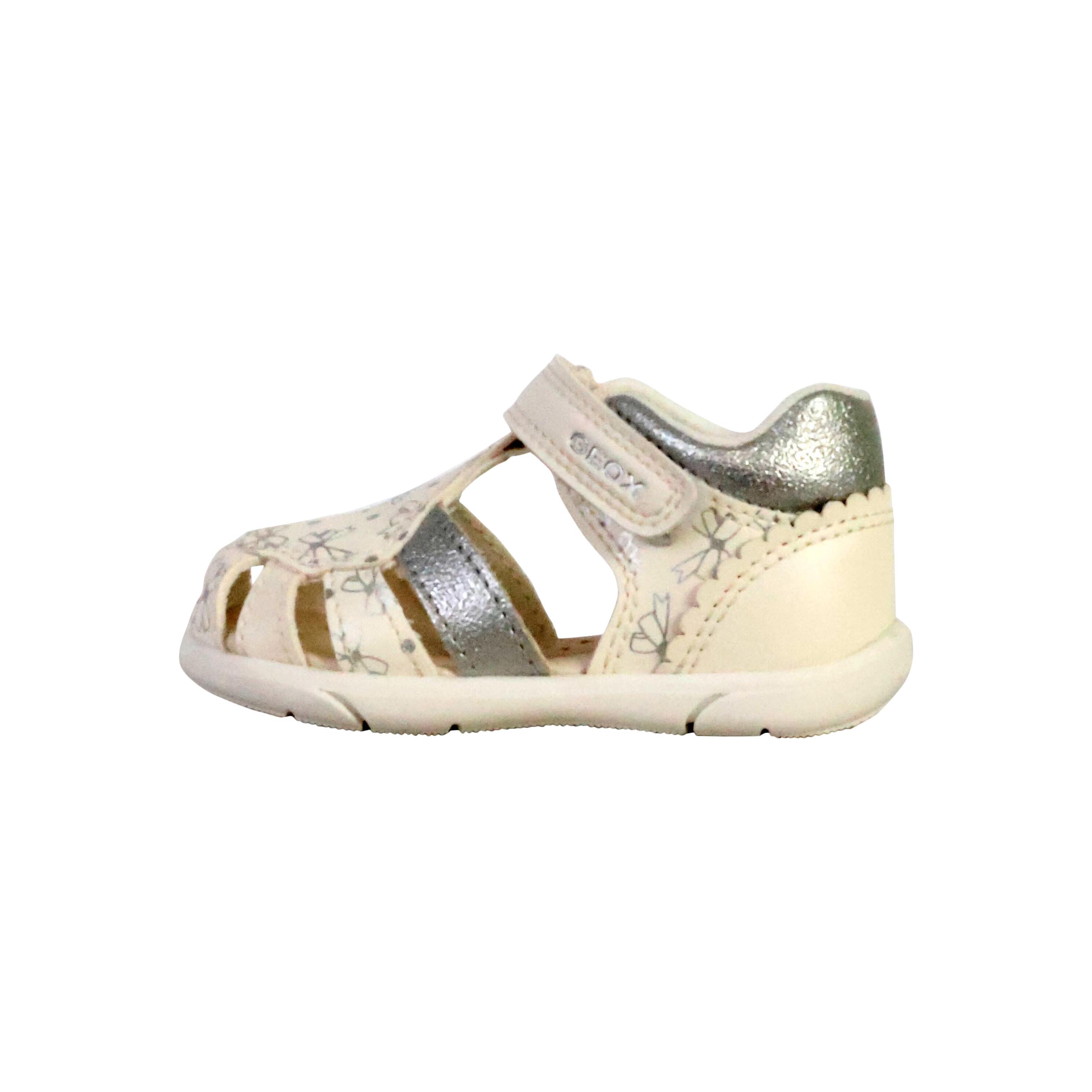 Sandały Geox Model B Sandal Zapito Girl Kolor Biały