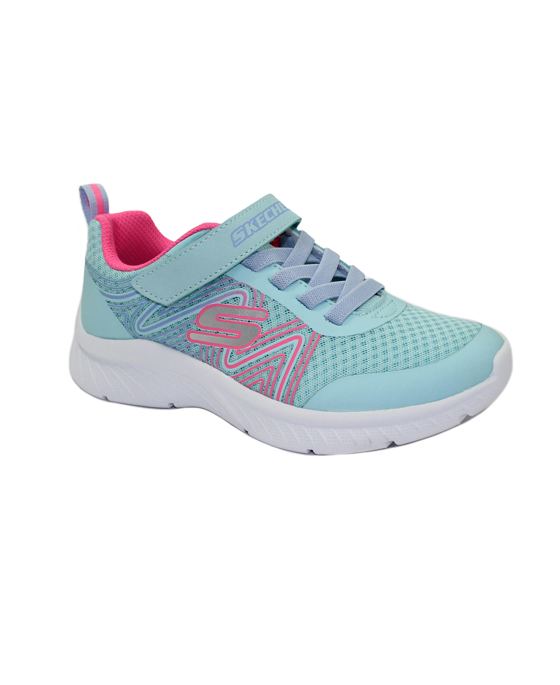 Buty Skechers Dziecięce Sportowe Niebiesko Turkusowo Różowe