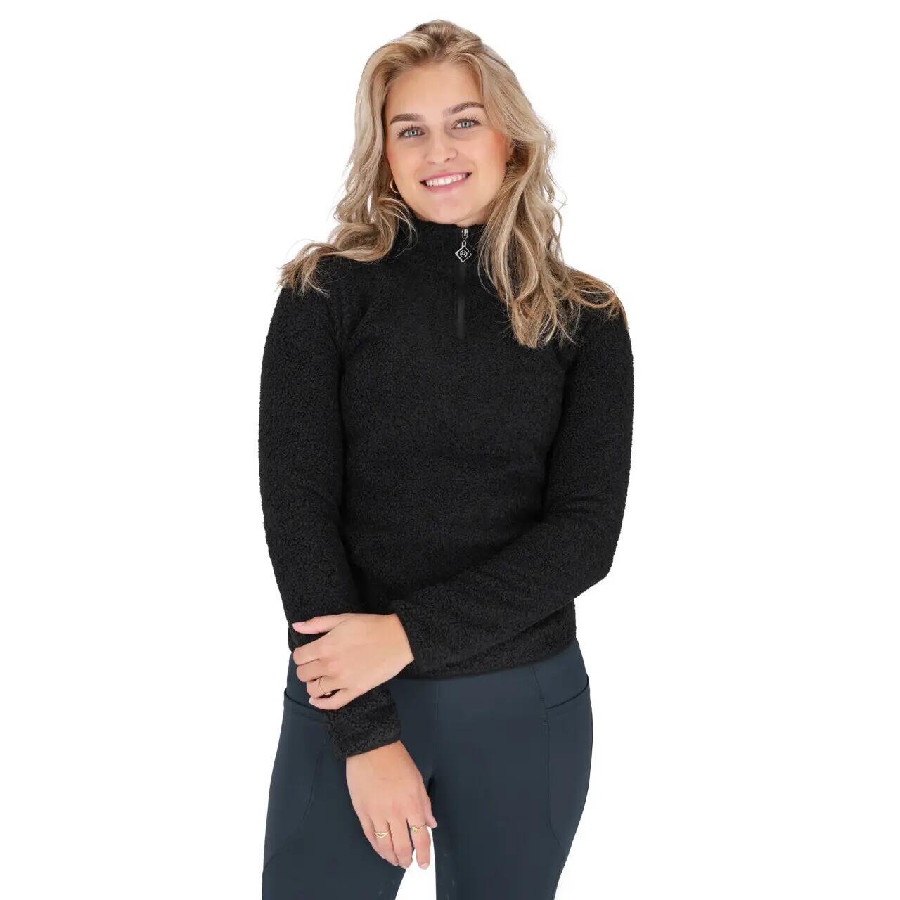 Damski półzapinany sweter QHP Teddie