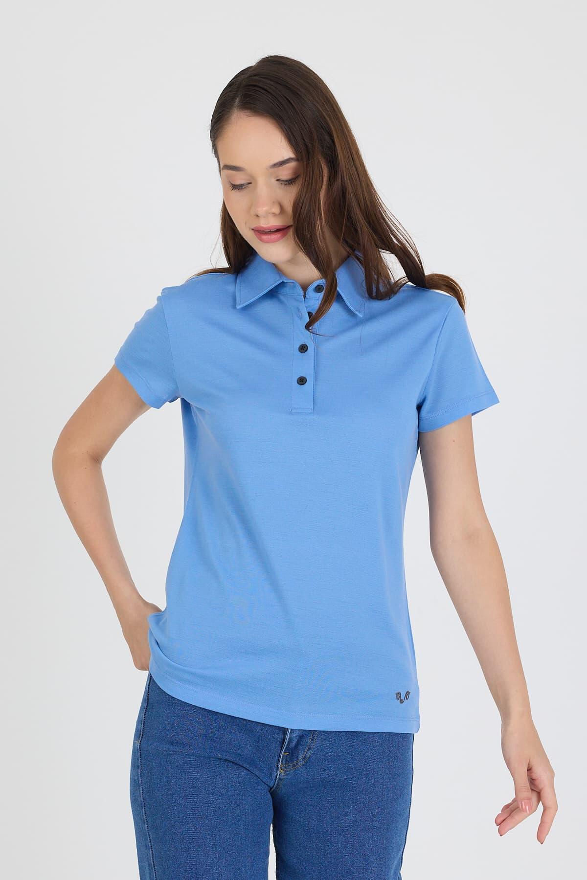 Koszulka Polo Damska 100% Merino Woolona
