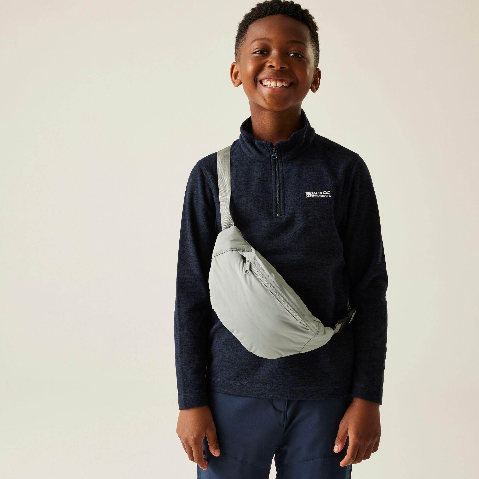 Kids Hot Shot Marl Half Zip Fleece
