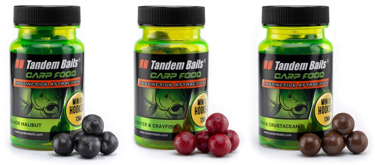 Mini kulki haczykowe Carp Food Oil Hookers 12mm/50g Mix rybny – 3 sztuki