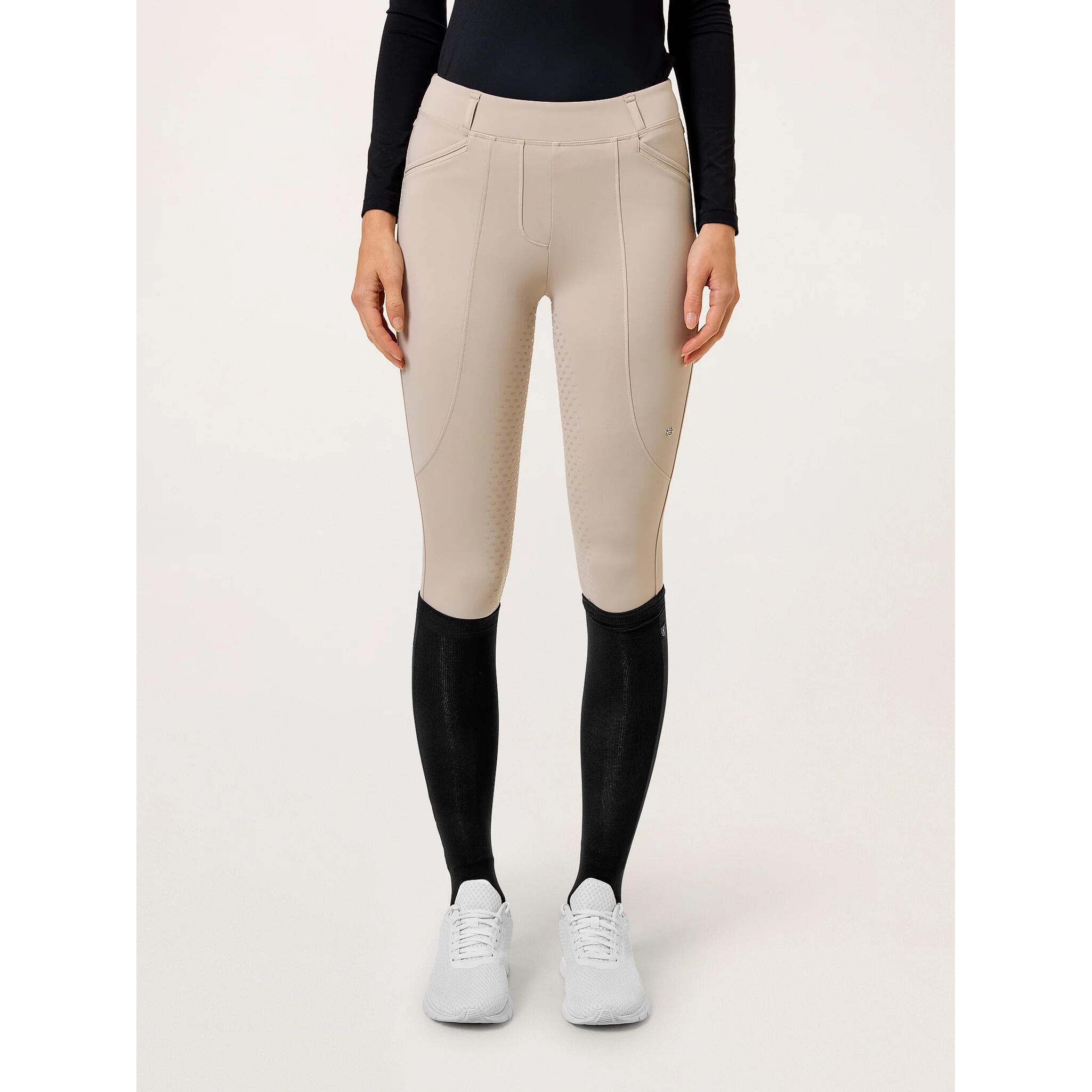 Damskie legginsy jeździeckie o średniej przyczepności Equestrian Stockholm Premi