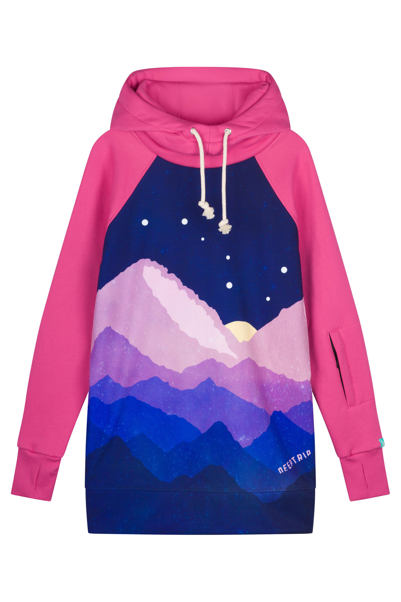 Bluza outdoorowa z kapturem damska DEEP TRIP Milky Way softshell