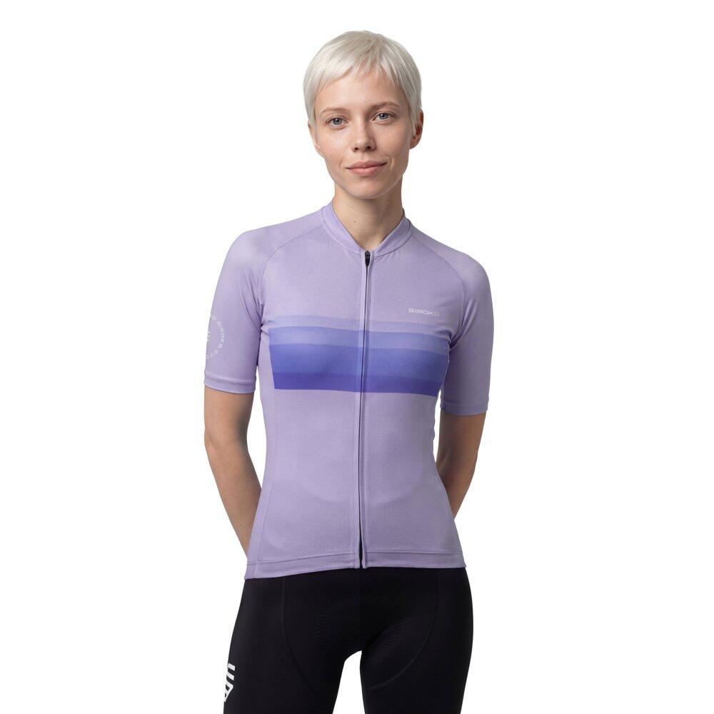 Damska ultralekka koszulka rowerowa Kolarstwo Siroko M3-W NRC Purple