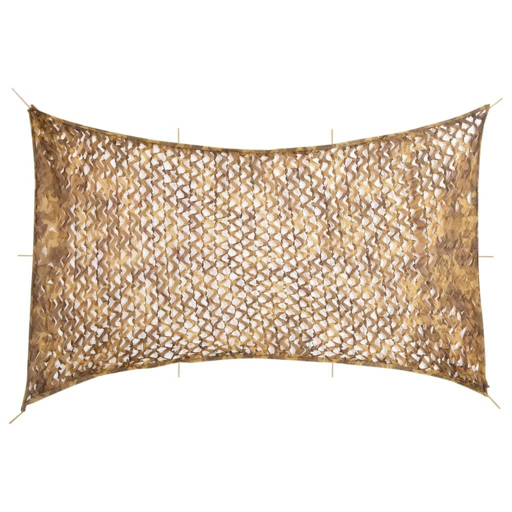 Siatka maskująca VidaXL z pokrowcem 600x414 cm kolor piaskowy