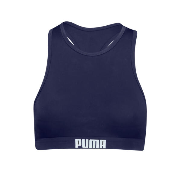 Góra od bikini Puma racerback granatowa