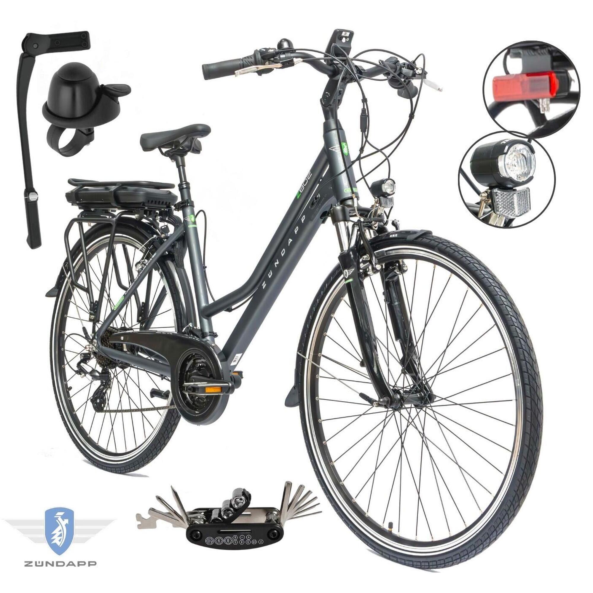 Rower Elektryczny Damski Trekkingowy 28 Aplikacja 2025 LCD 250 W SHIMANO