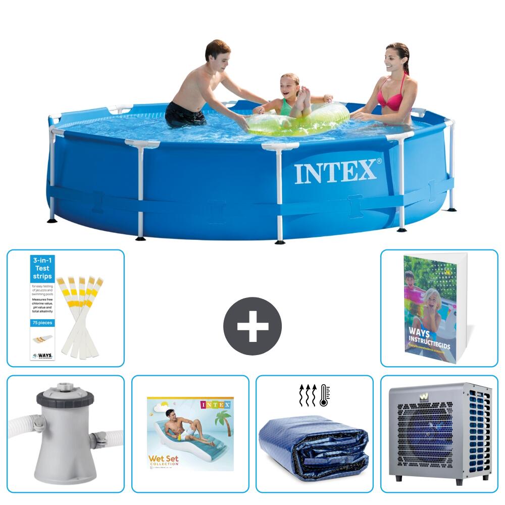 INTEX Basen ze stelażem Okrągły - 305x76 cm - 7-częściowy S286