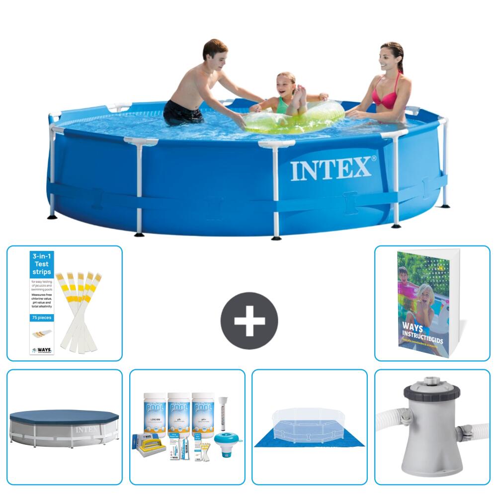 INTEX Basen ze stelażem Okrągły - 305x76 cm - 7-częściowy S77