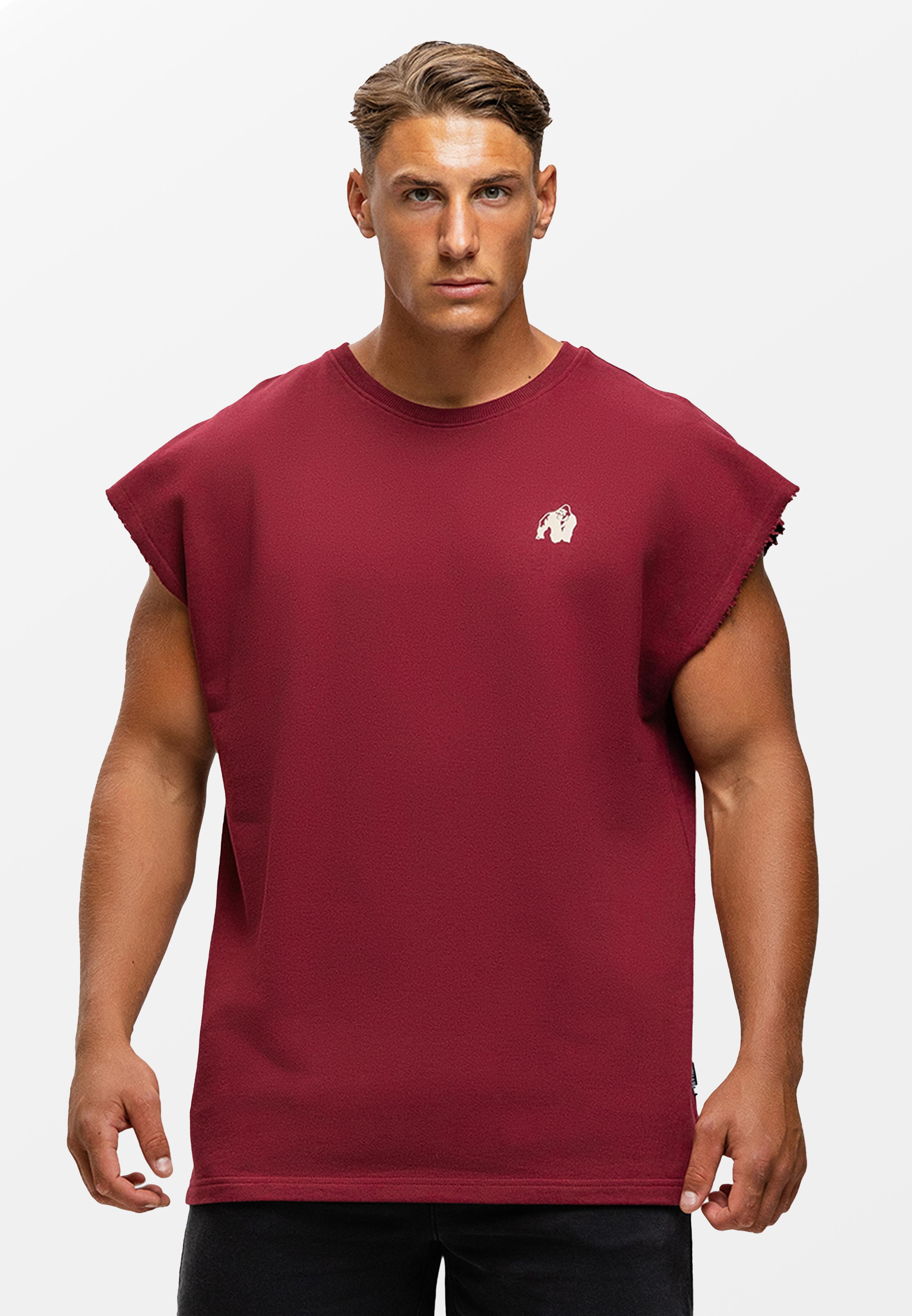 Bouse Cut Off Top bez rękawów - Burgundy