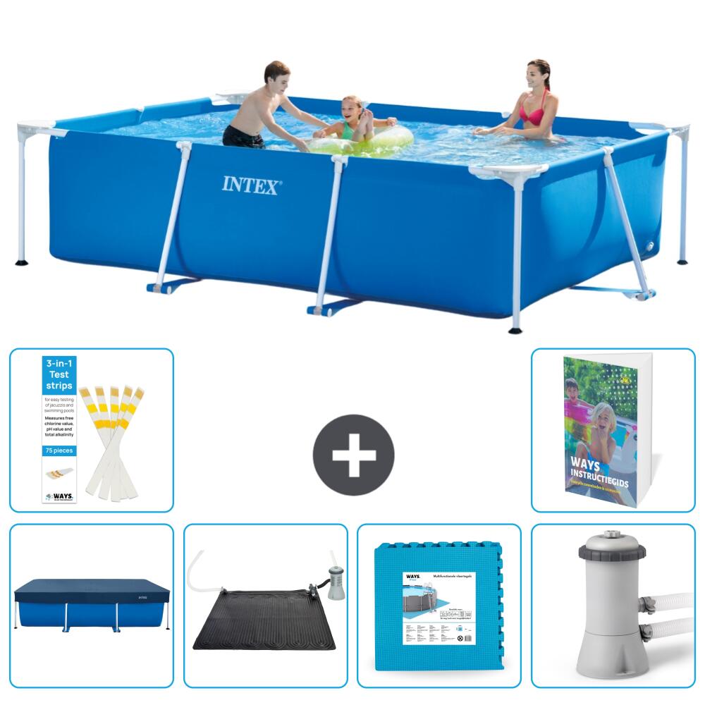 INTEX Basen ze stelażem Prostokątny - 300x200x75 cm - 7-częściowy S99