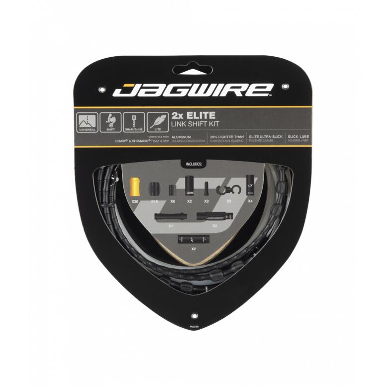 Zestaw przerzutek JAGWIRE 2x Elite Link - czarny
