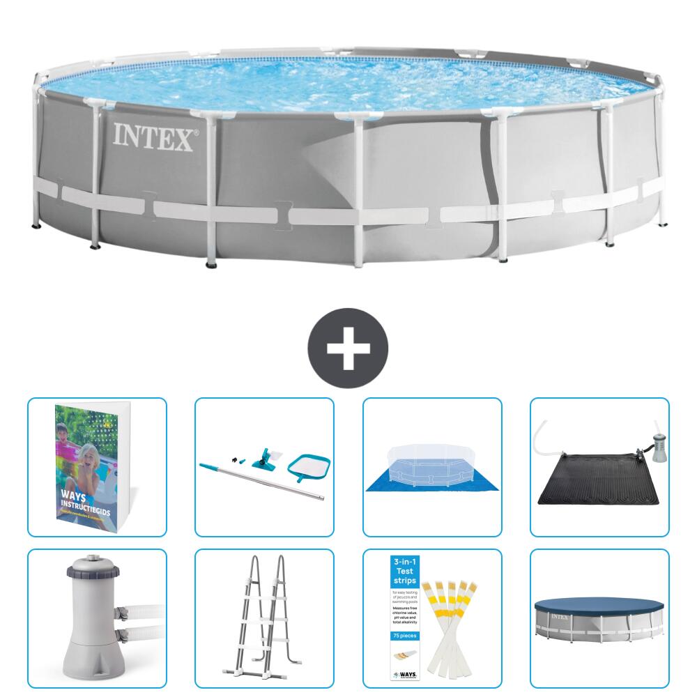INTEX Basen Prism Frame Okrągły - 427x107 cm - 9-częściowy S583