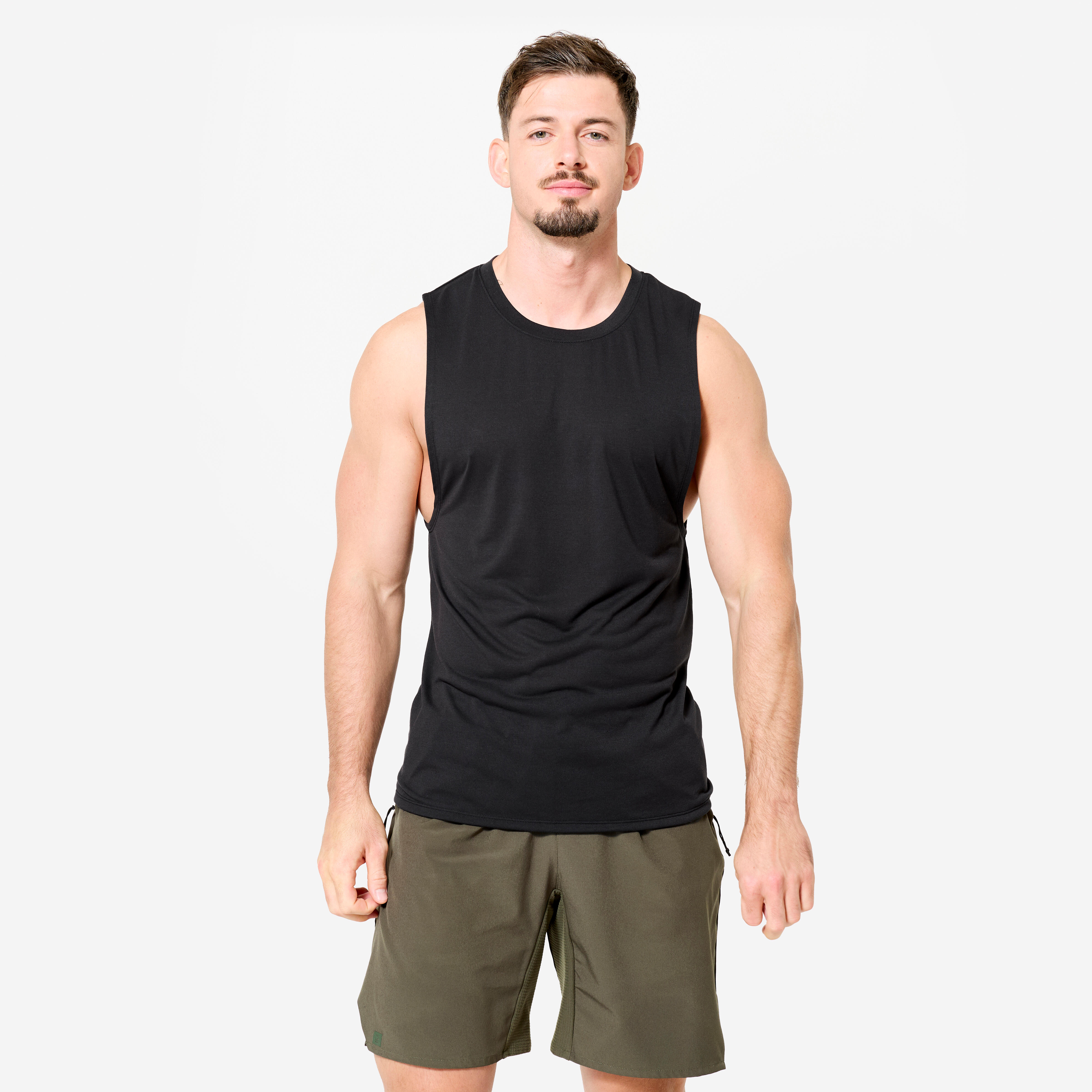 Koszulka fitness męska Domyos bez rękawów