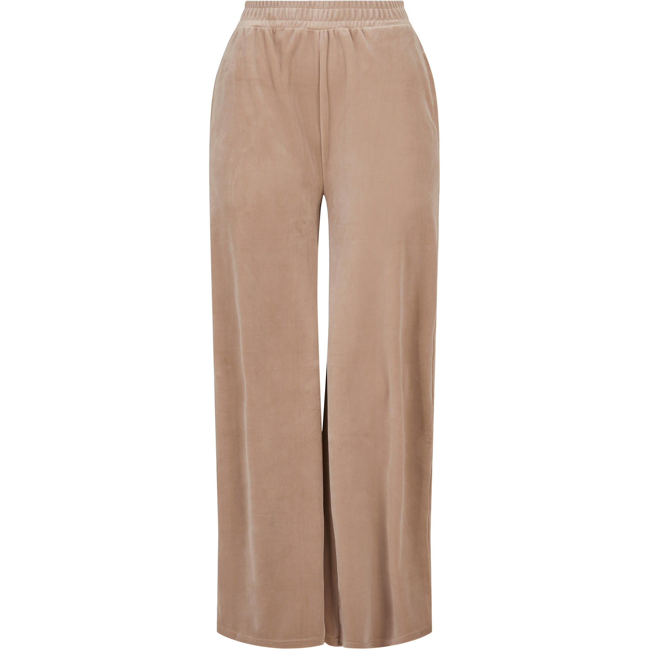 Spodnie damskie Urban Classics wysoka talia straight velvet