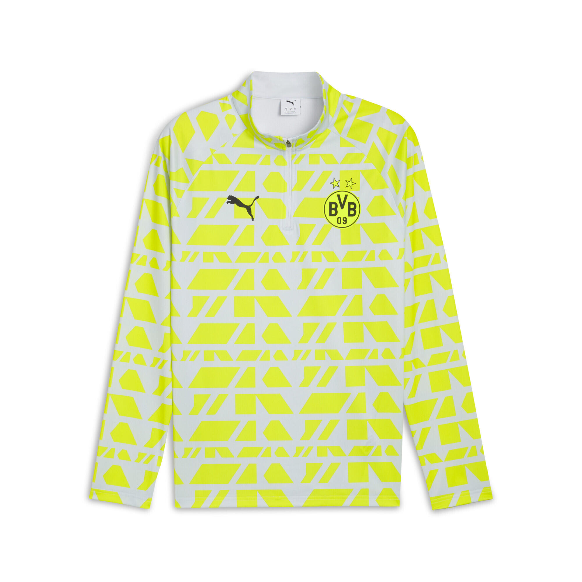 Męska bluza przedmeczowa z zamkiem 1/4 Borussia Dortmund PUMA
