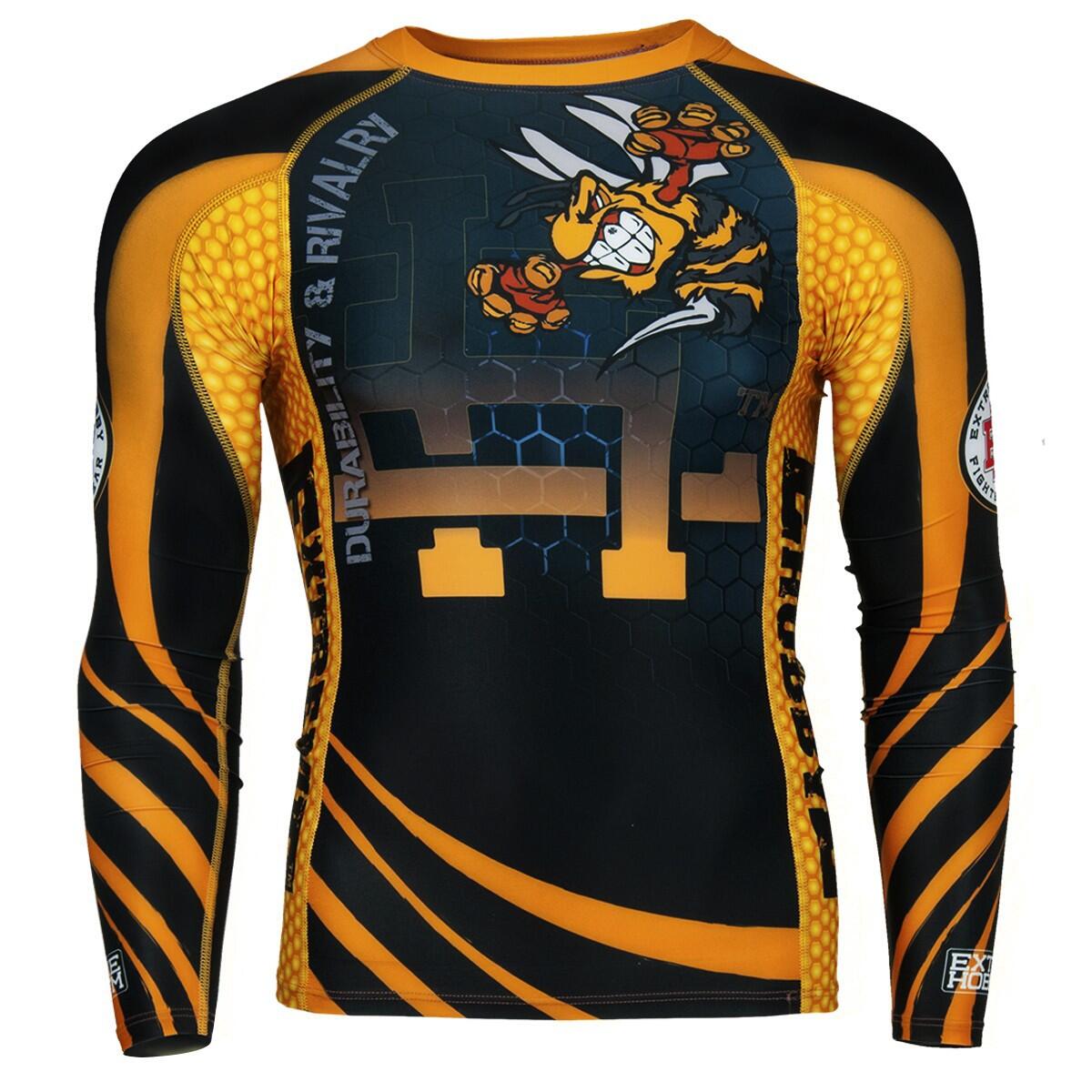 Koszulka sportowa męska Rashguard do MMA EXTREME HOBBY ANGRY WASP