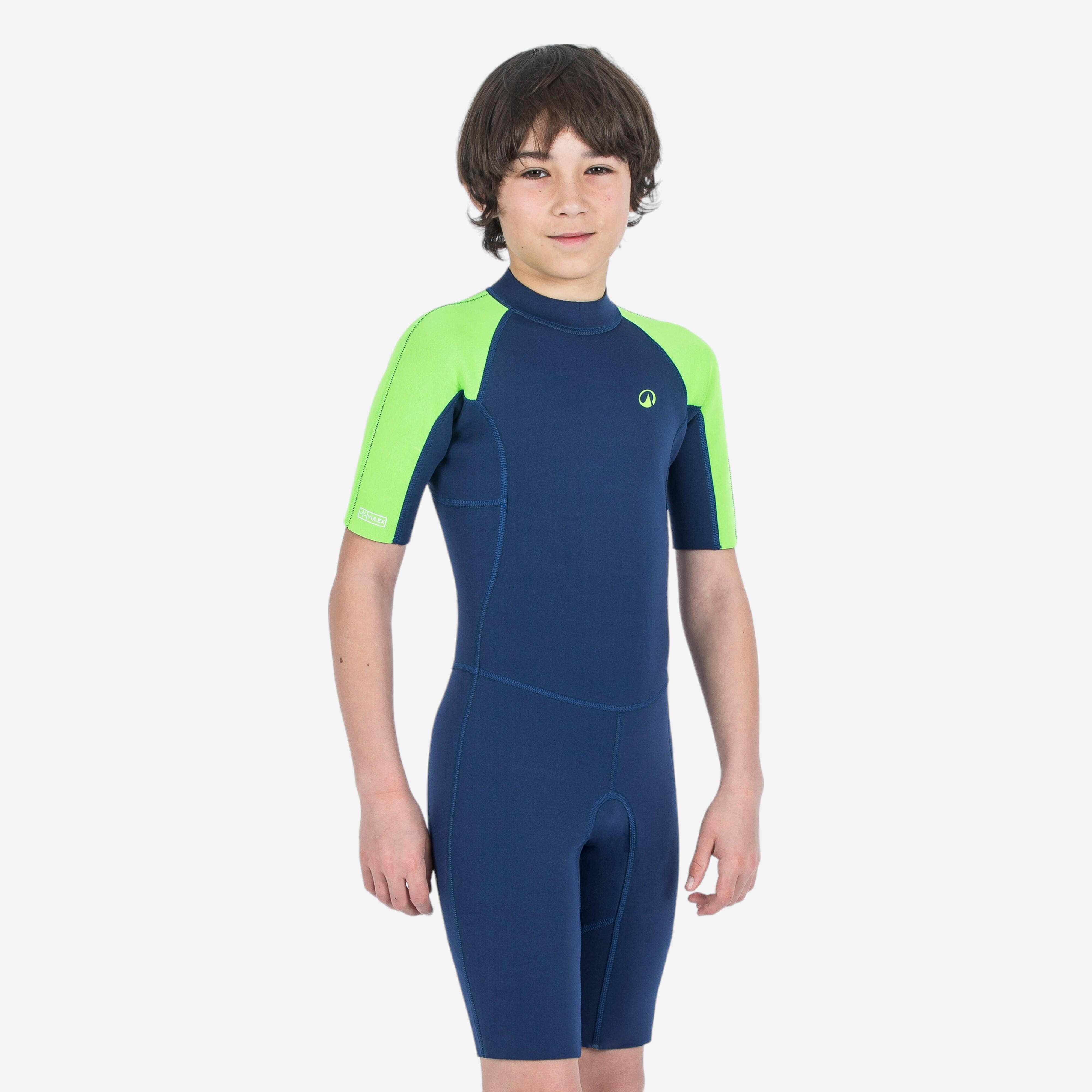 Krótka pianka surfingowa dziecięca Decathlon 100, z kauczuku Yulex 1,5 mm