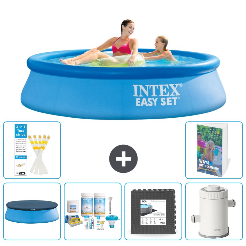 INTEX Basen Easy Set Okrągły - 244x61 cm - 7-częściowy S64