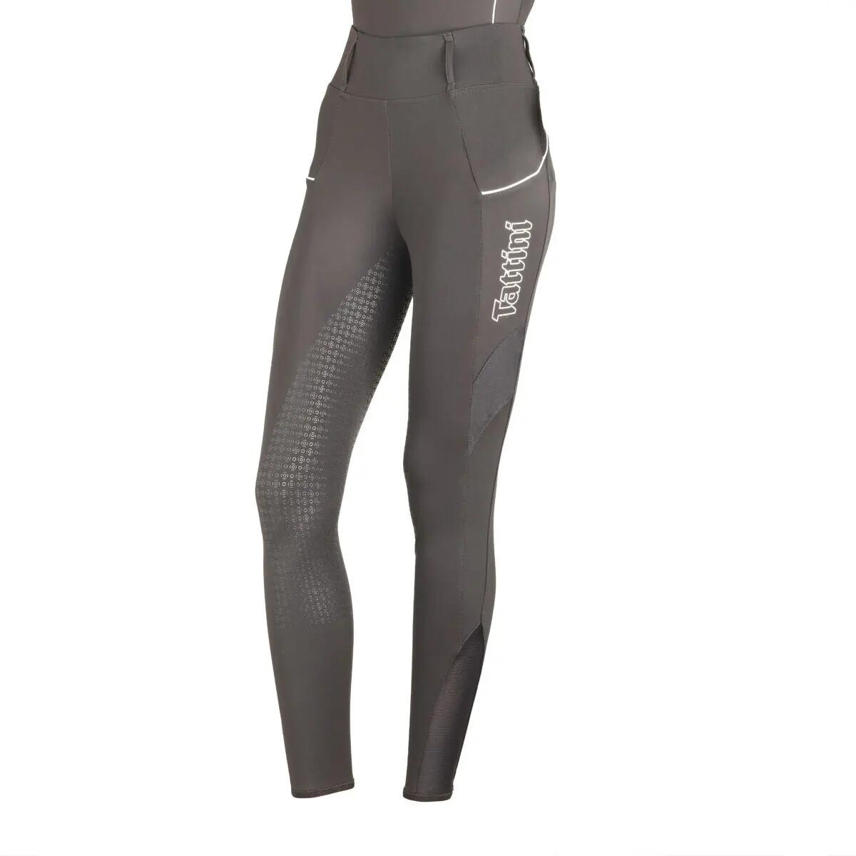 Damskie legginsy jeździeckie z pełną przyczepnością Tattini Passiflora