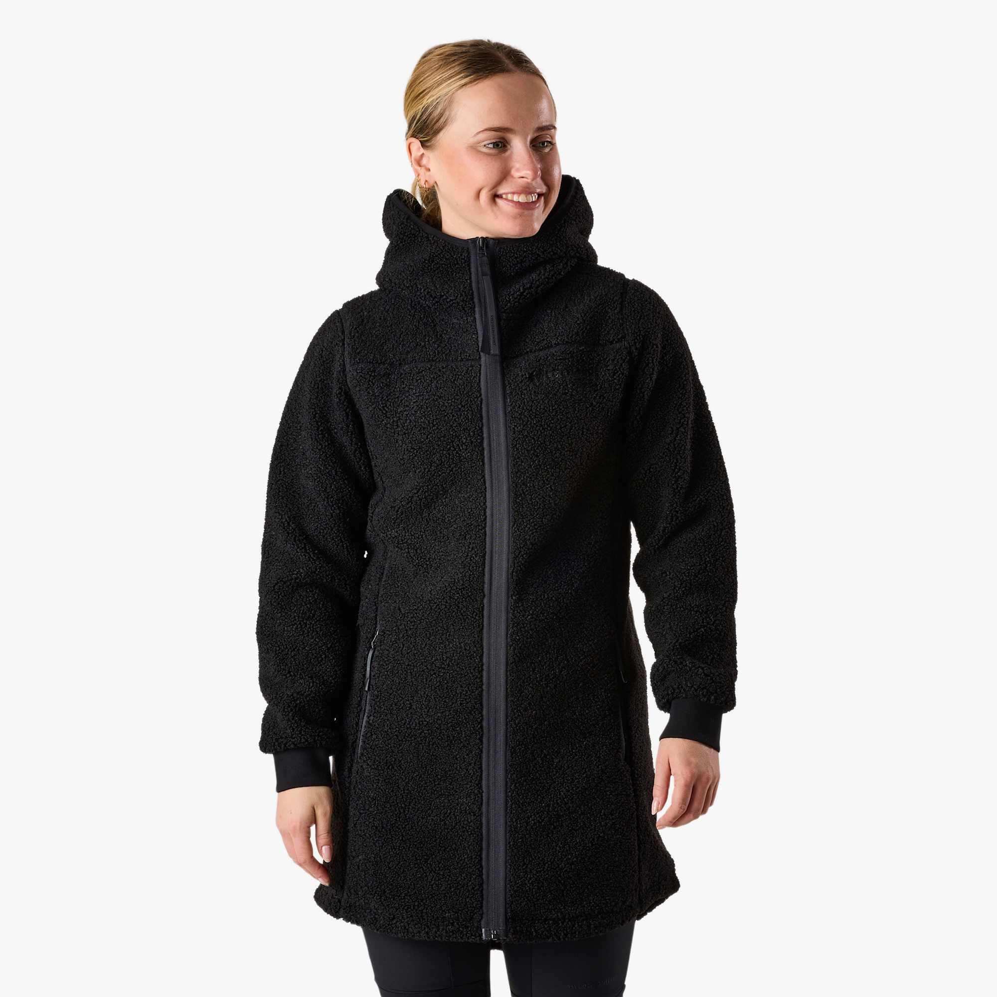 Bluza Polarowa Rozpinana Wędrówki Kobieta Lofoten Regularny Krój