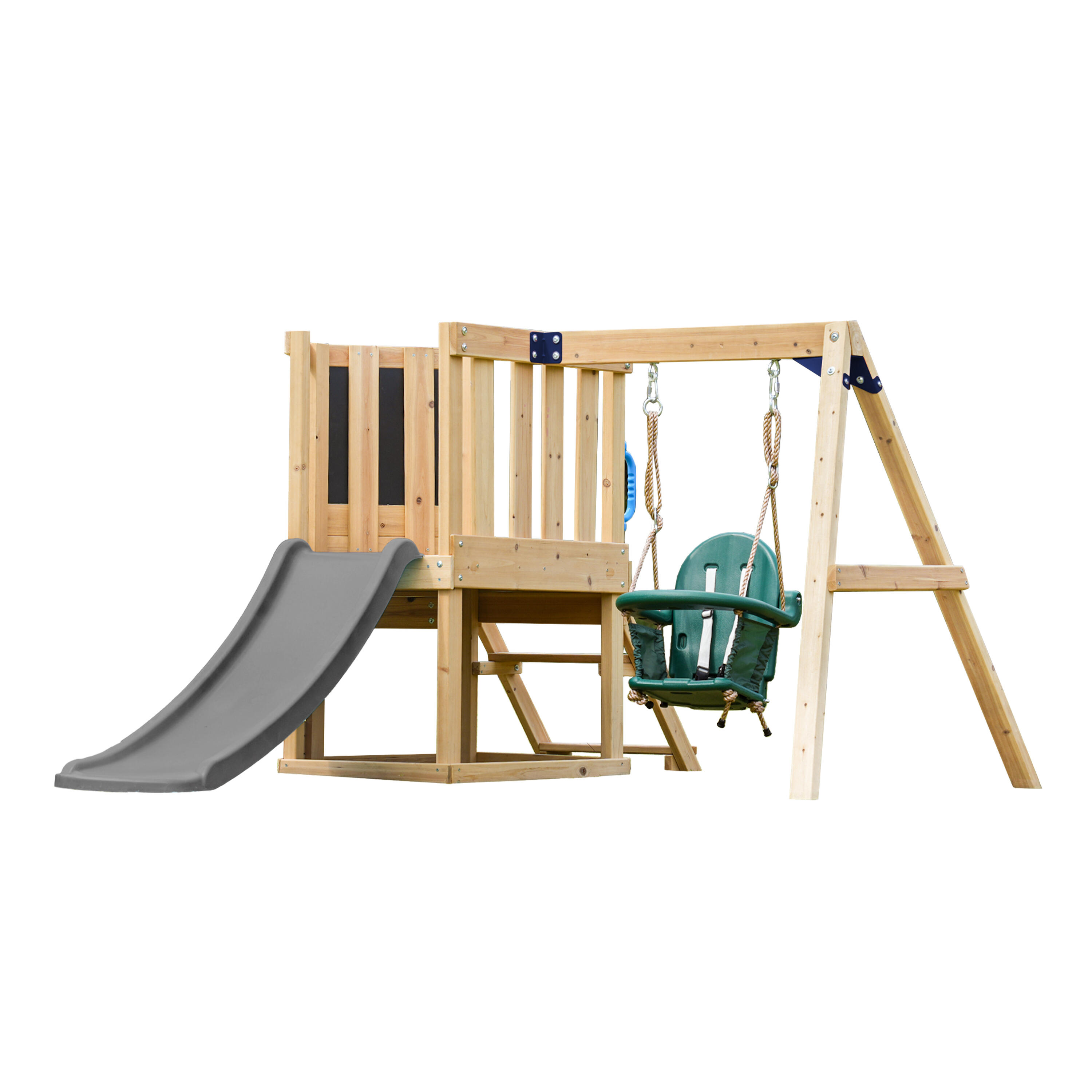 Mini plac zabaw – AXI Timo – zjezdzalnia w kolorze szarym