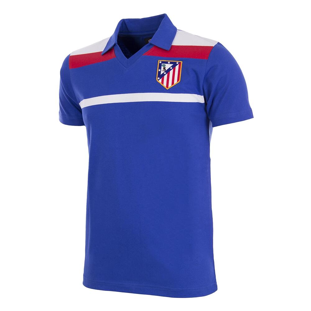 Koszulka piłkarska retro - Dorosły - Atlético Madrid 1986 Trzecia - Niebieska