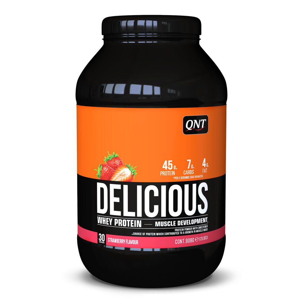Pyszny proszek białka Whey - Truskawka - 908 g