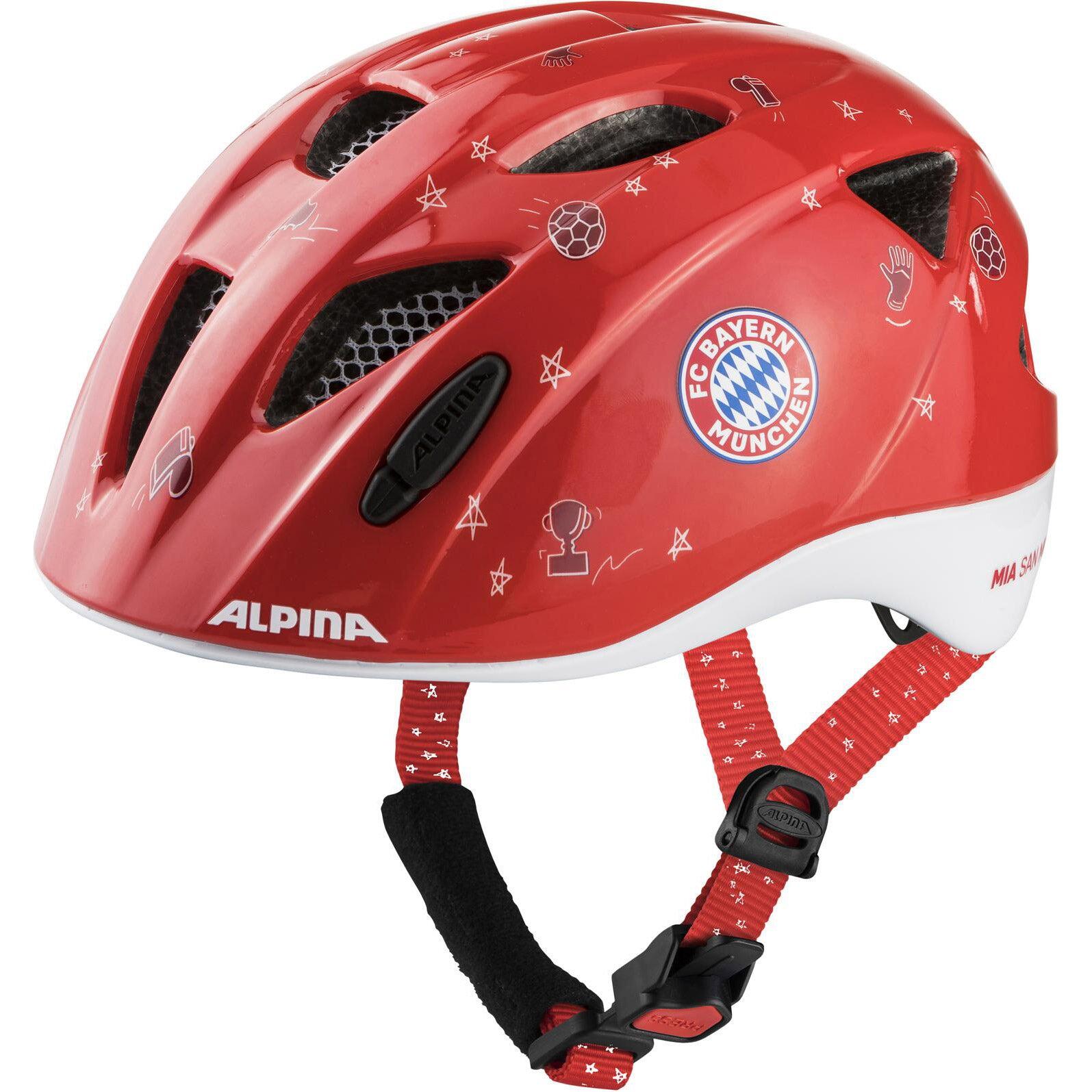 Kask dziecięcy Alpina Ximo FCB 49-54 cm połysk czerwony