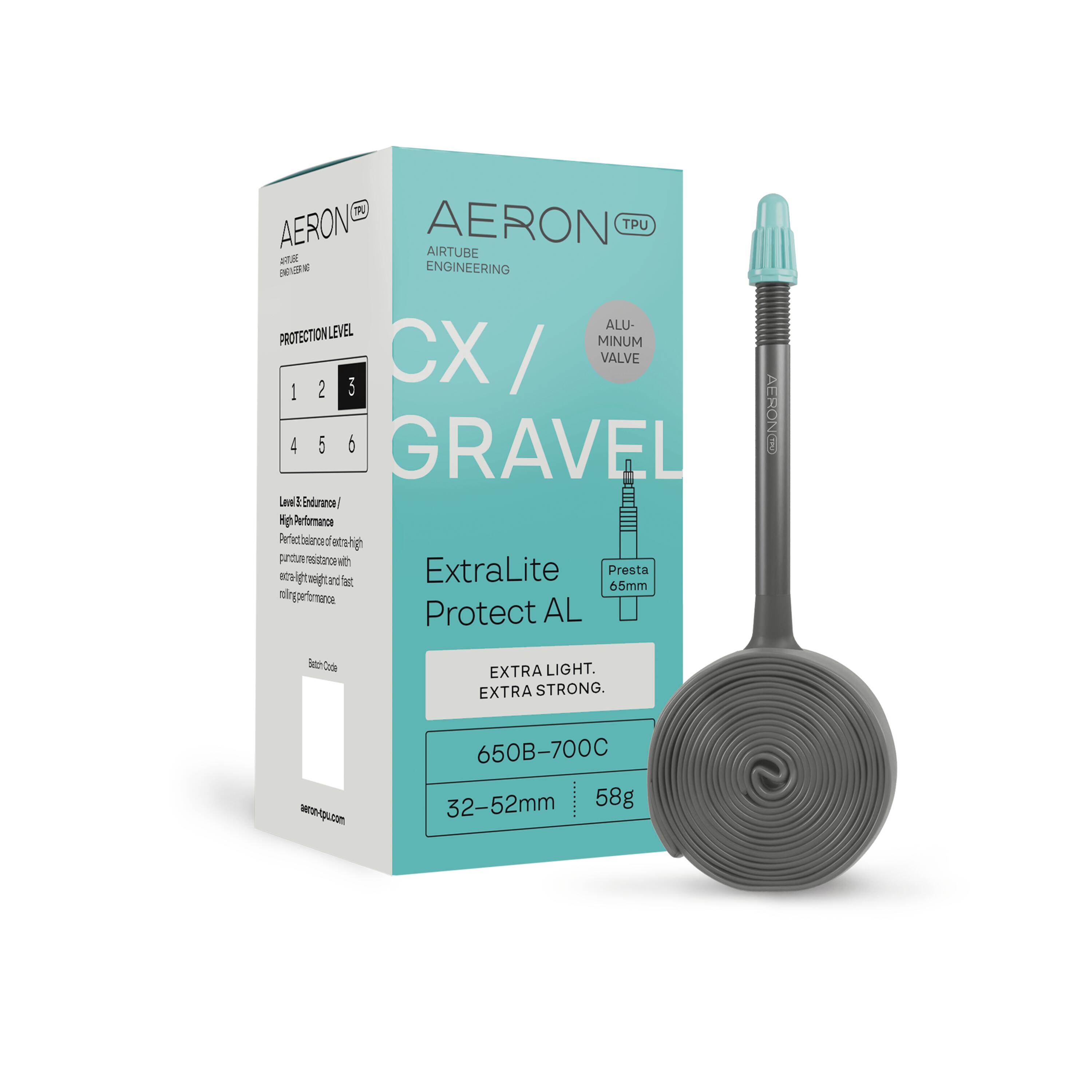 Dętka Gravel - ExtraLite Protect AL - 32-52 mm - Presta 65 mm - 650b / 700c