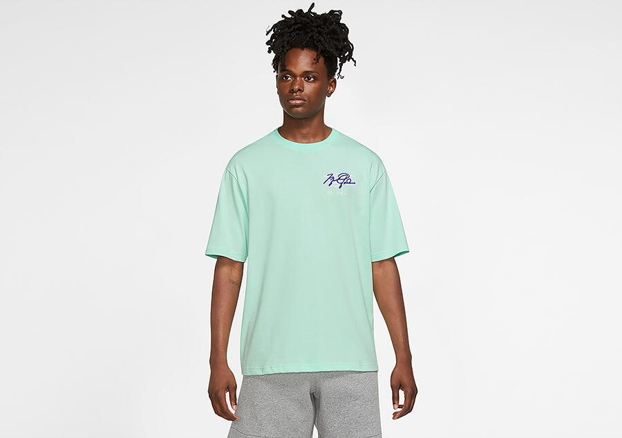 Koszulka męska nike air jordan jumpman statement 85 crew tee mint foam