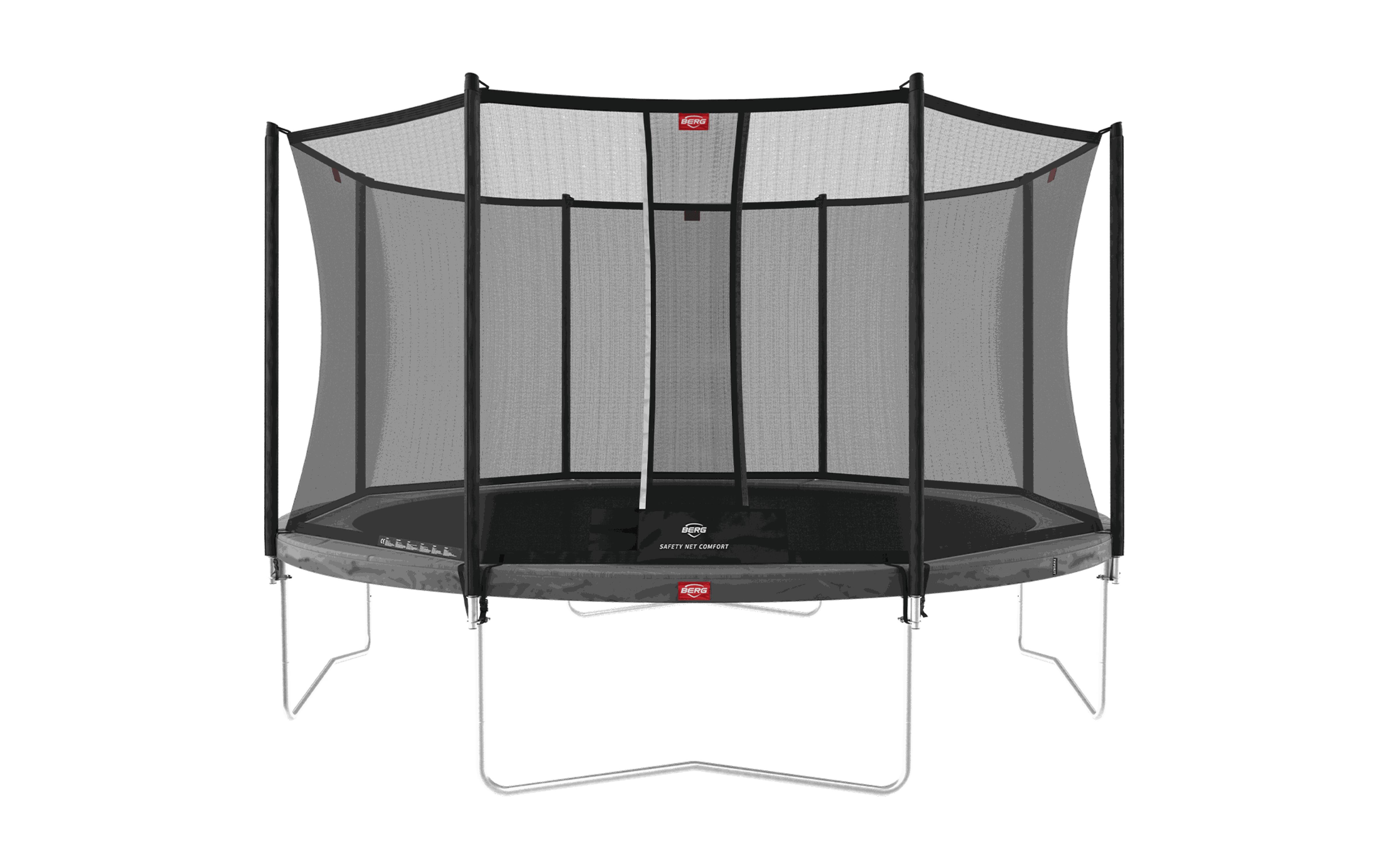 Trampolina Favorit Regular 380 + Siatka Bezp. Comfort Szary