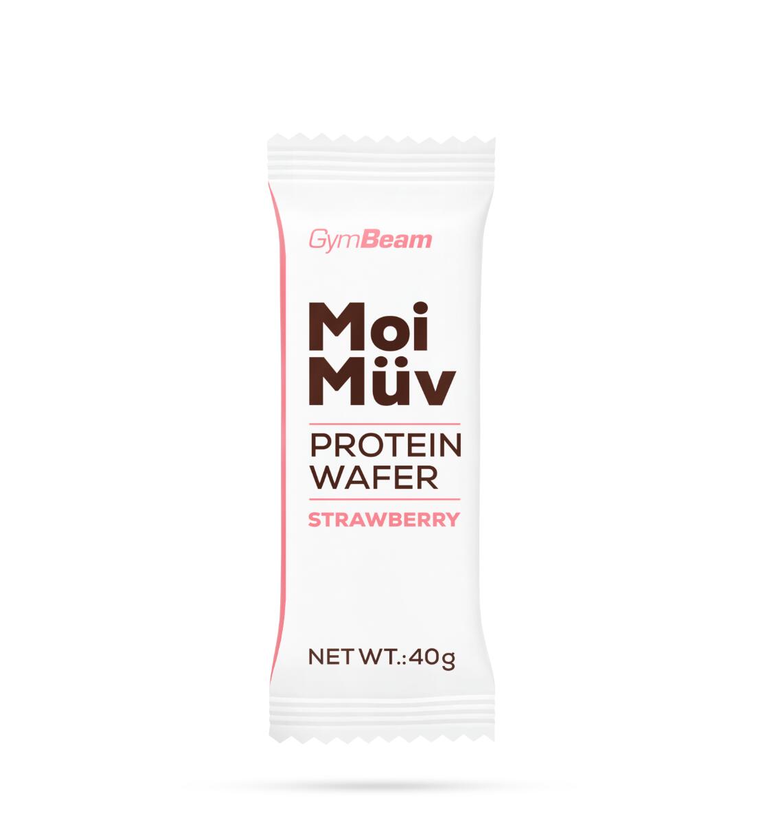 Wafel białkowy GymBeam MoiMüv 40 g strawberry