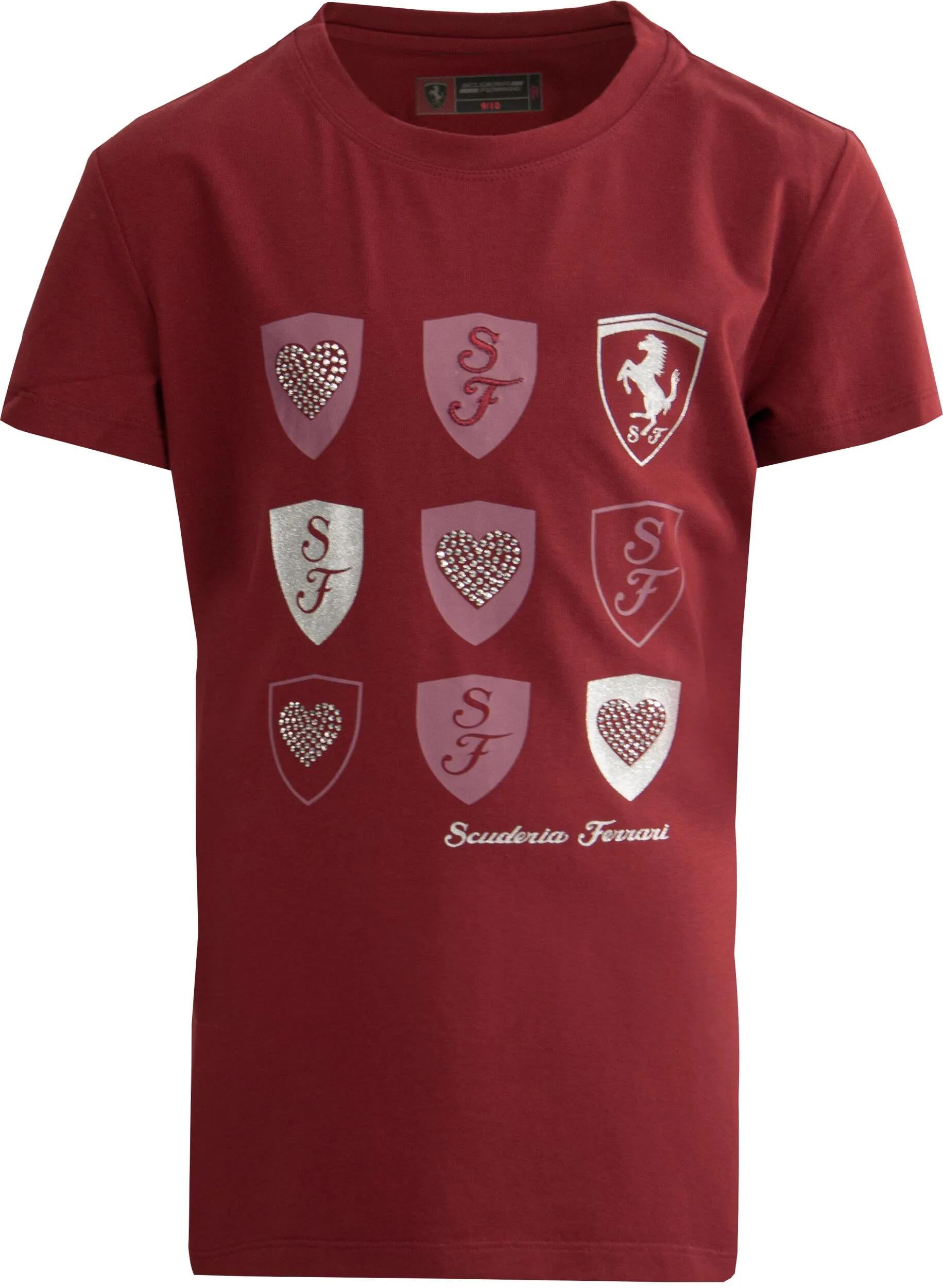 T-shirt dziecięcy Ferrari Jersey & Georgette Long Bordeaux Burgundy