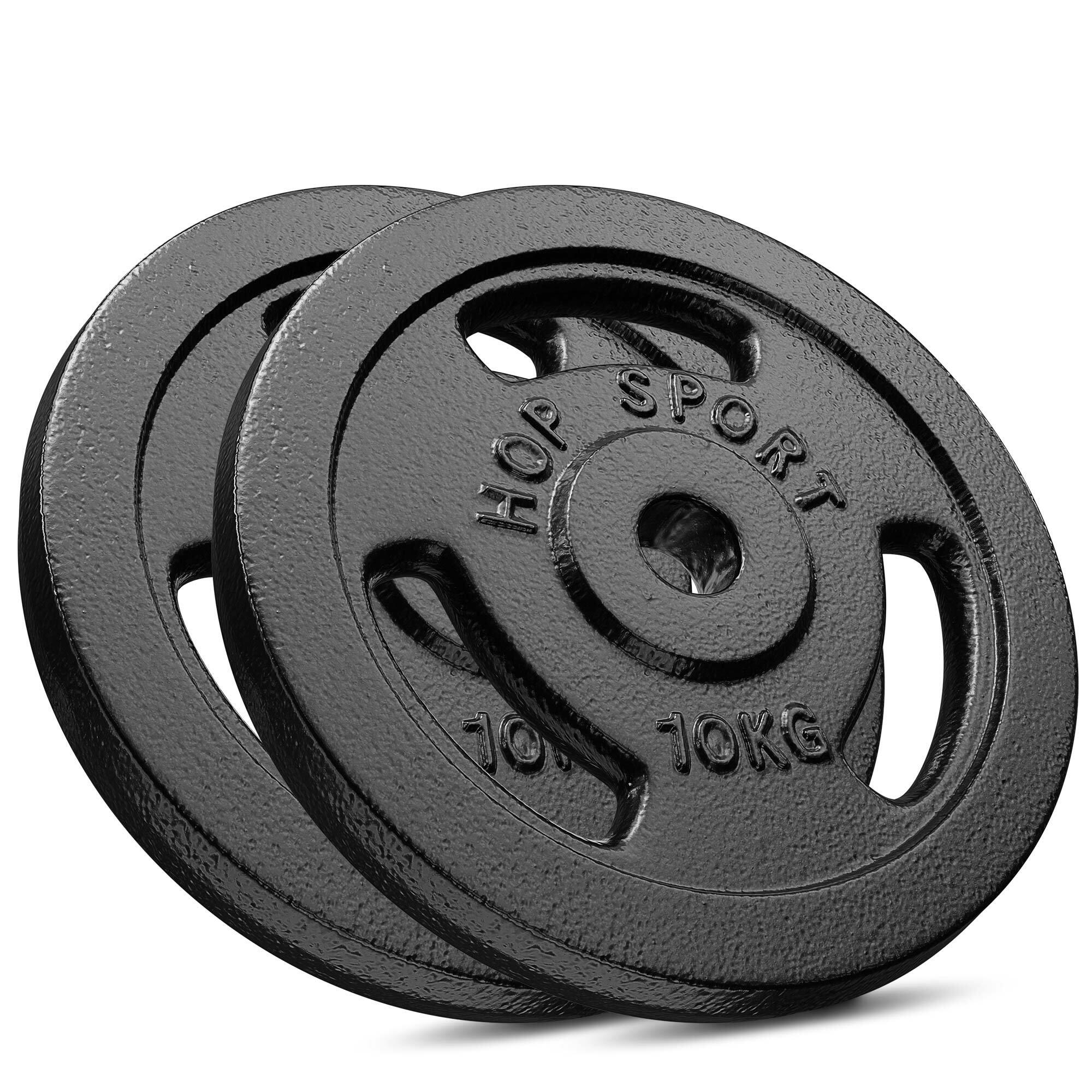 Zestaw obciążeń żeliwnych do sztangi Hop-Sport HS-I30D 2x10kg
