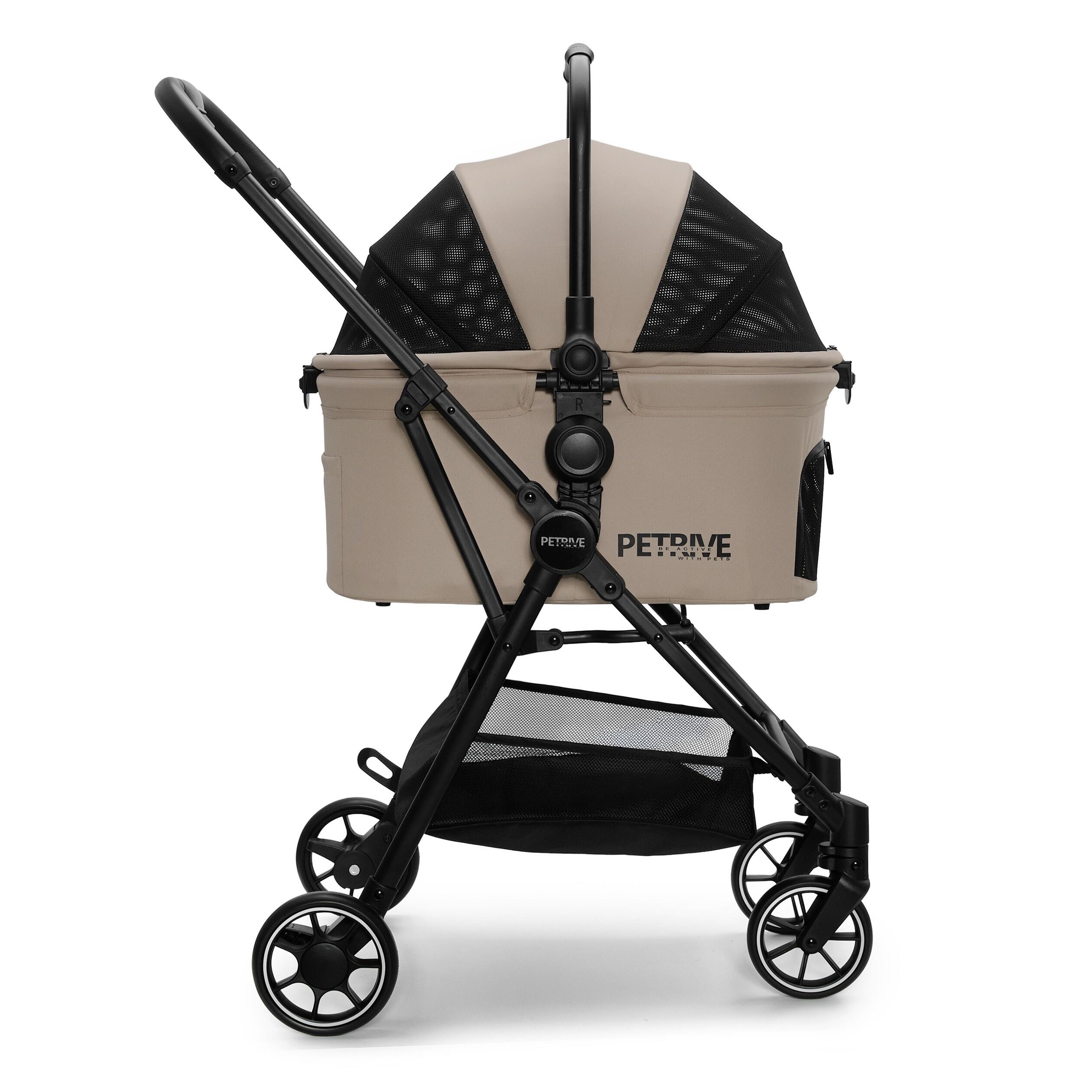 Wózek spacerowy dla psa lub kota 3w1 S.RIDER zielony do 20 kg