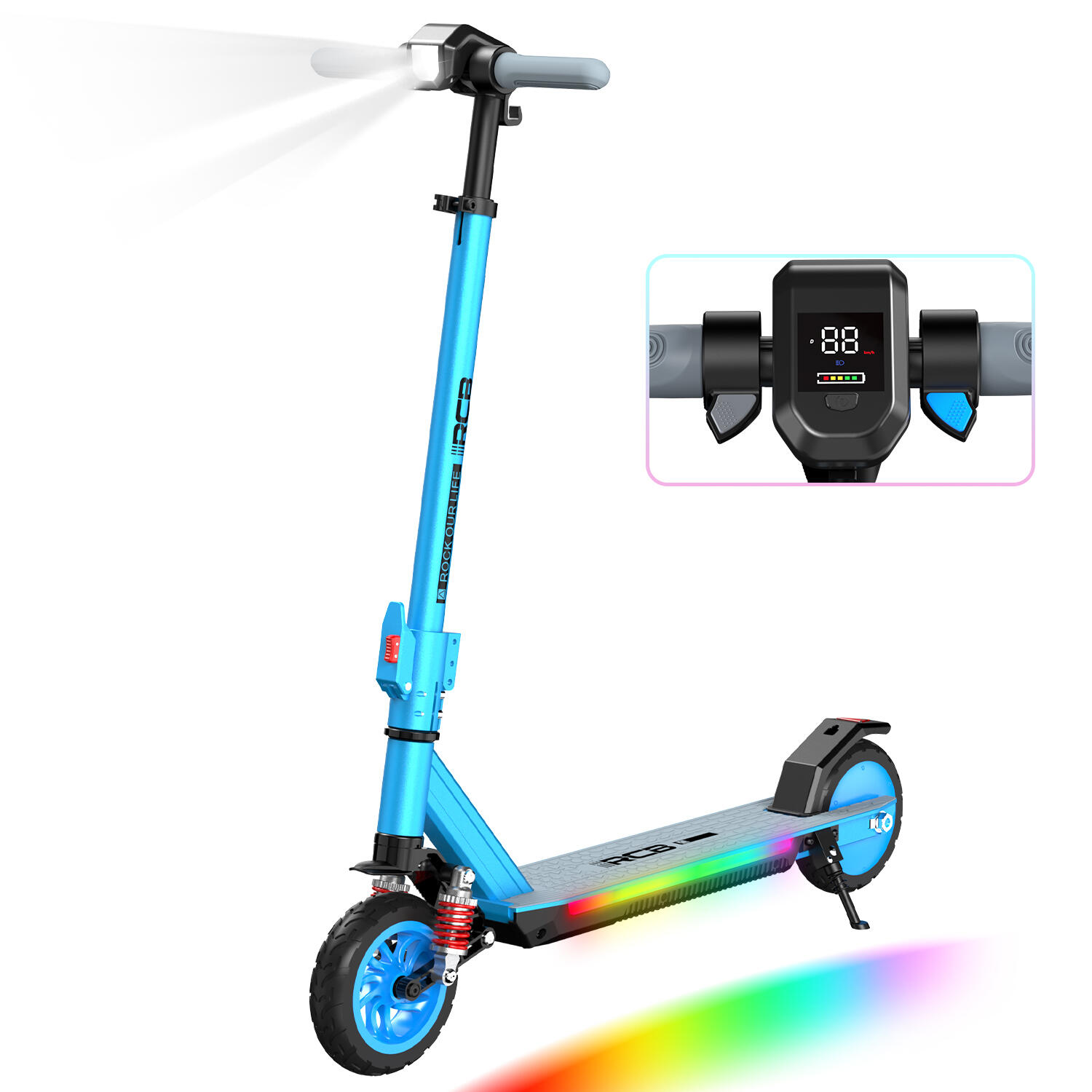 Elektryczna hulajnoga dla dzieci  3 biegi  7 koła  składana – RCB R12 MAX