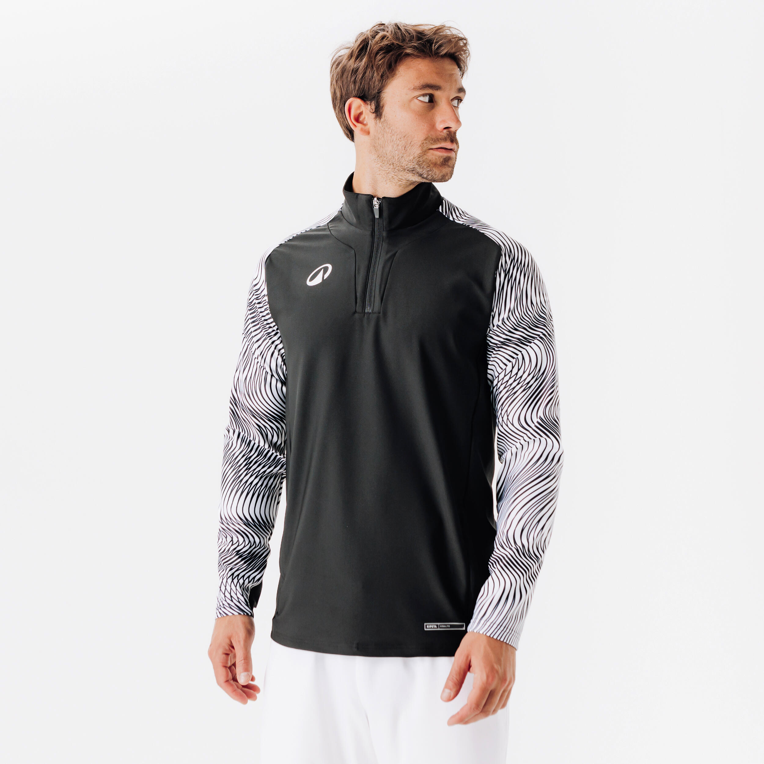 Bluza piłkarska Kipsta Viralto Wavy Club na krótki suwak