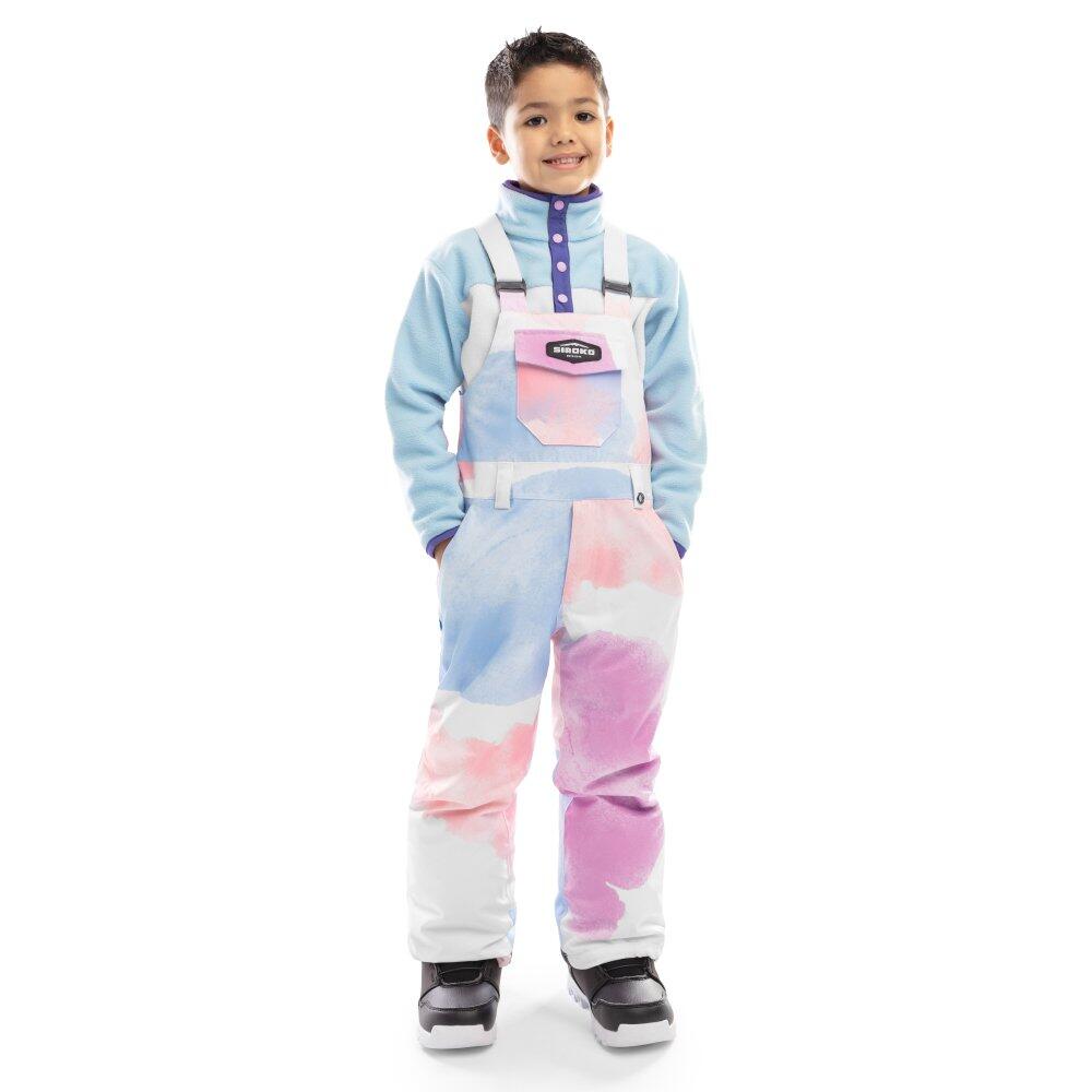 Chłopięce spodnie snowboardowe z szelkami Sporty zimowe Siroko KB1 Jazzy