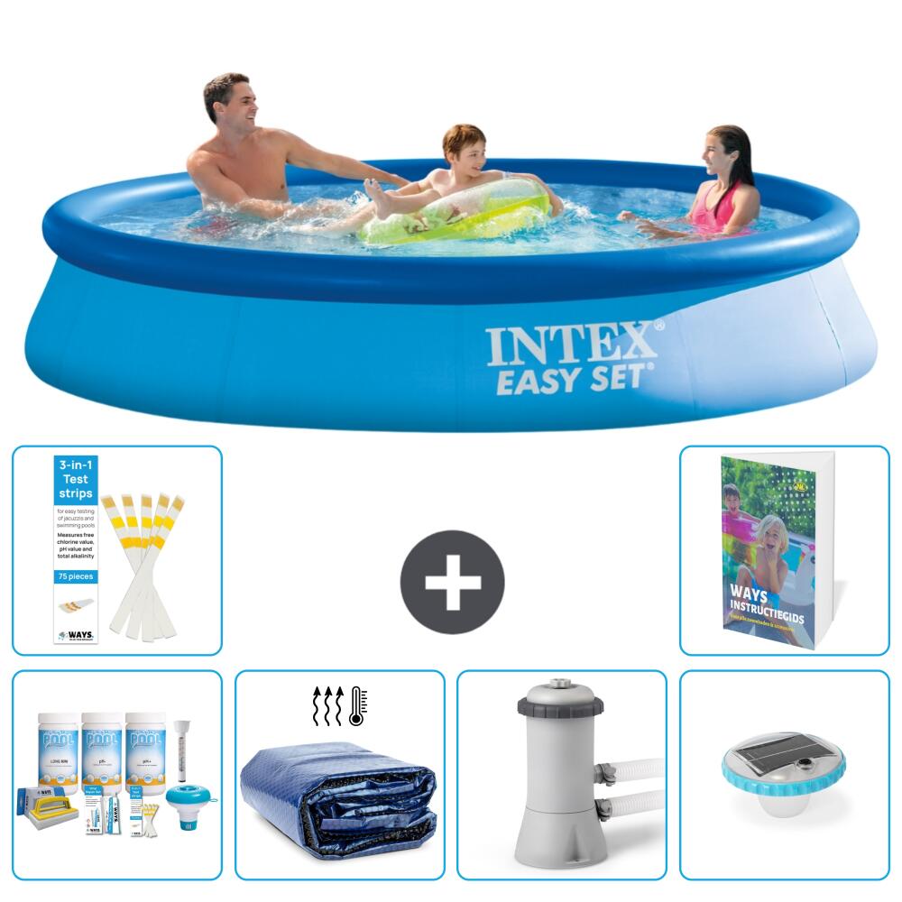 INTEX Basen Easy Set Okrągły - 366x76 cm - 7-częściowy S160
