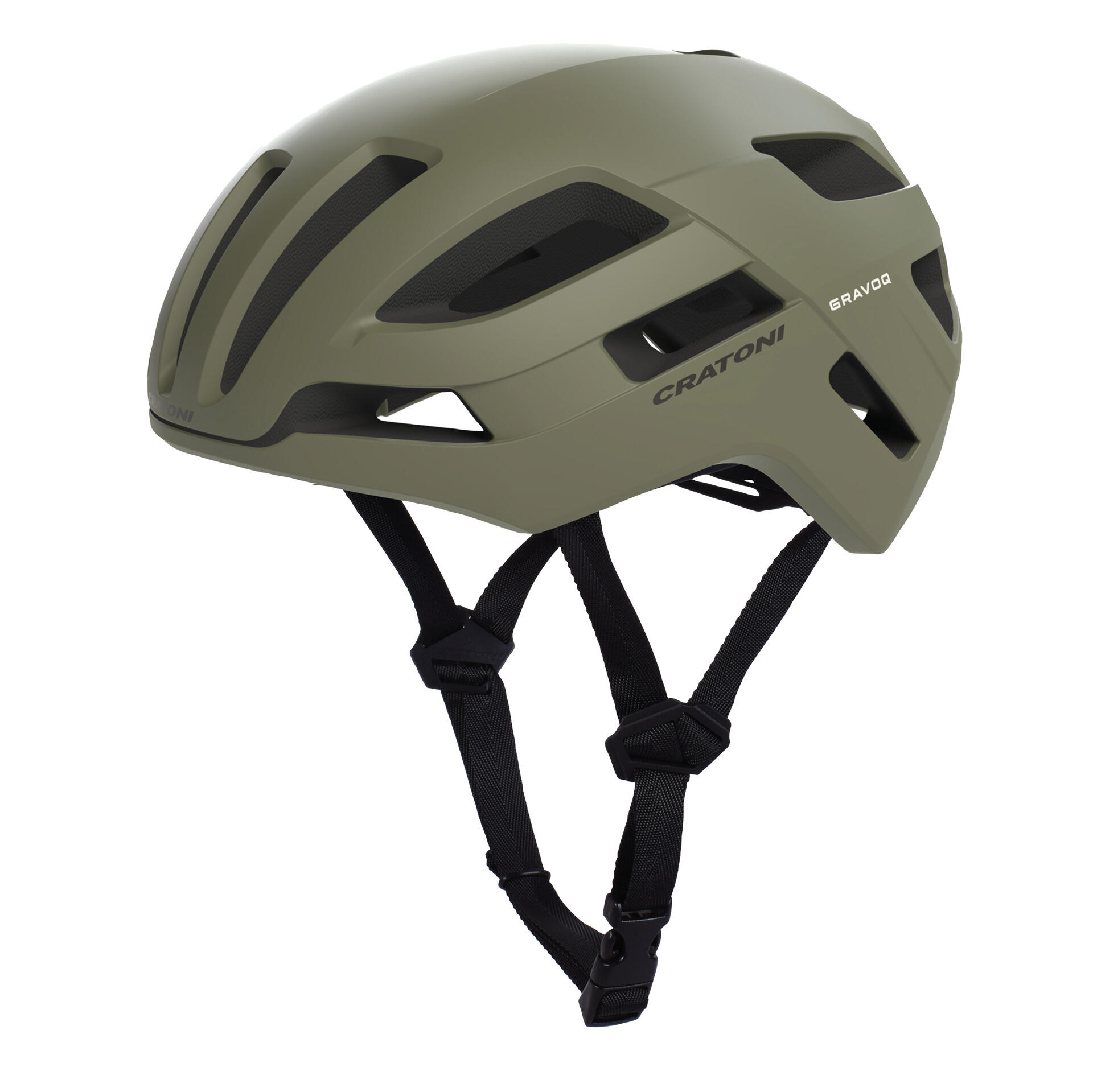 Gravel - kask rowerowy Gravoq, khaki matowy