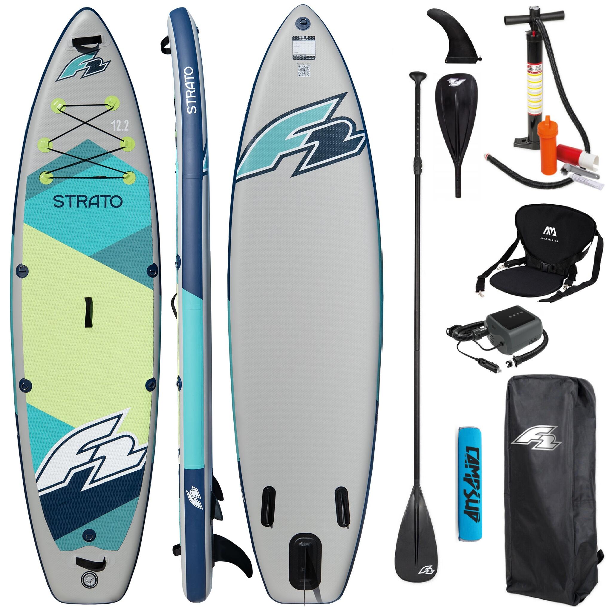 Deska Sup Pompowana F2 Strato 12'2 Green SUPER COMBO