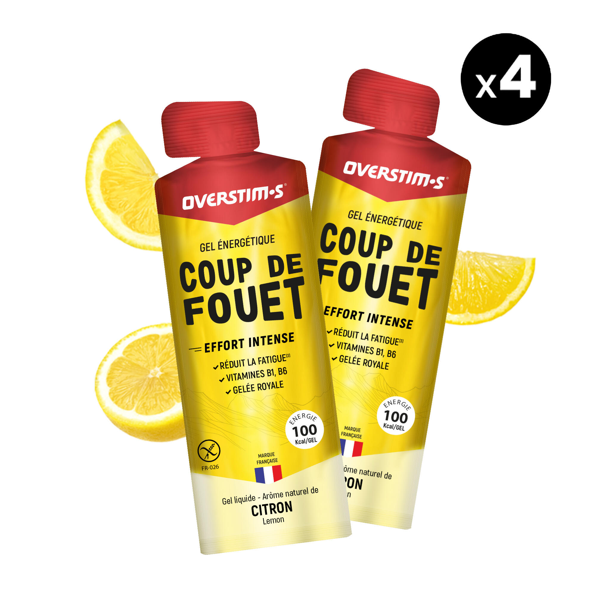 Booster w żelu OVERSTIM.S smak cytrynowy 4 x 34 g