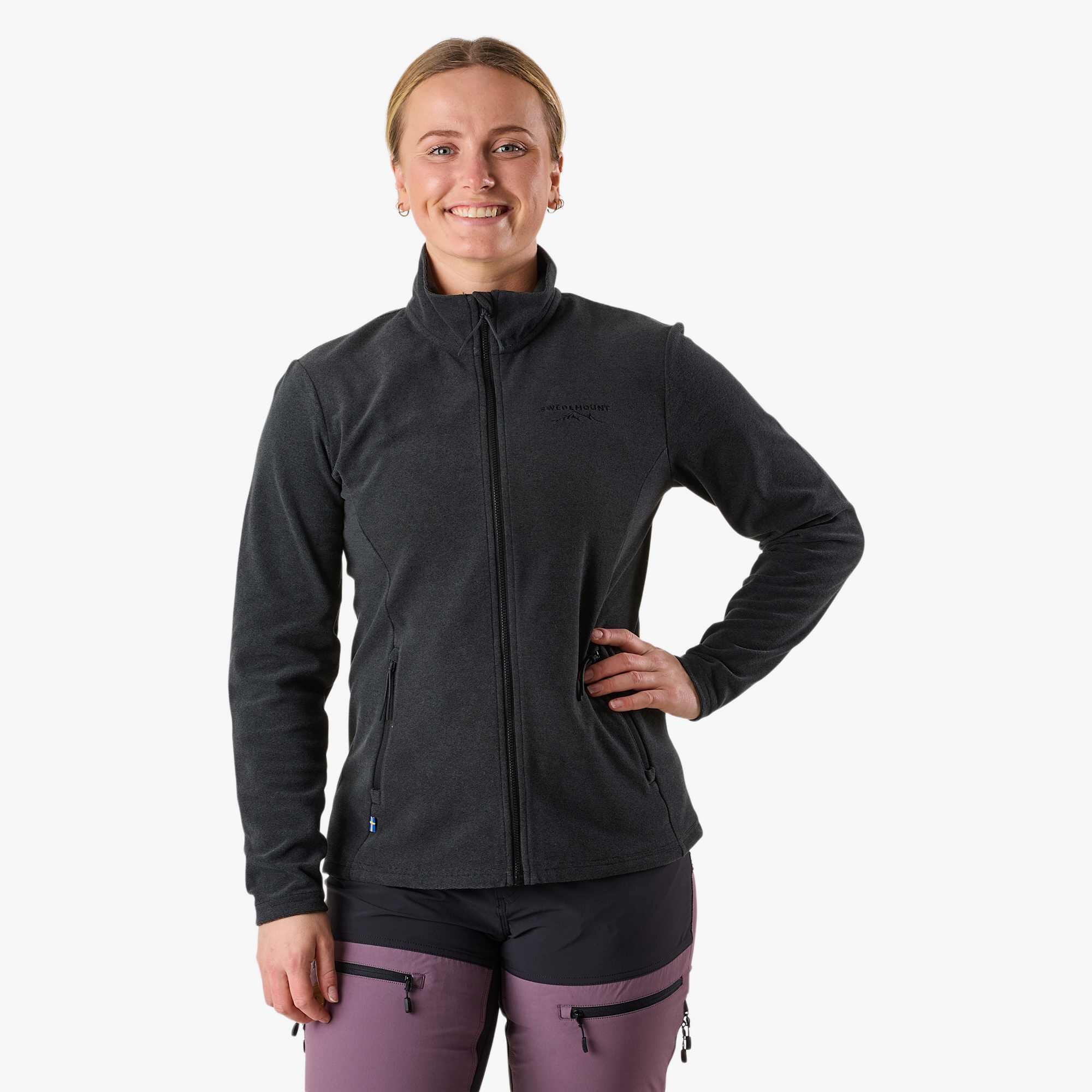 Bluza Polarowa Rozpinana Wędrówki Kobieta Lofoten Elastyczny W Cztery Strony